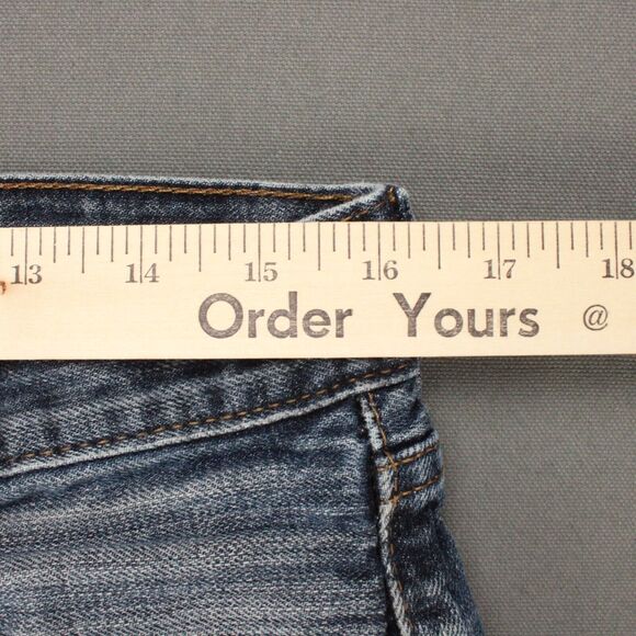 Levi’s 527 Jeans Men’s 33x32 Blue Bootcut Denim Mid Rise Stretch Casual - Picture 4 of 11